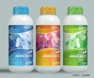 肥料包装标签多彩瓶装清洁剂展示