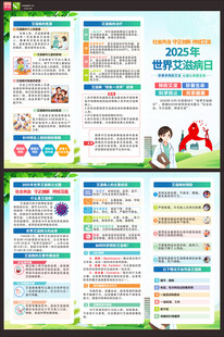 2025年世界艾滋病日折页