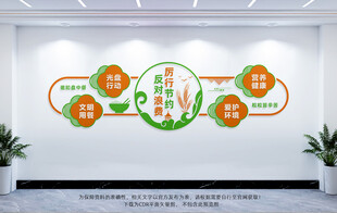 厉行节约反对浪费文化墙