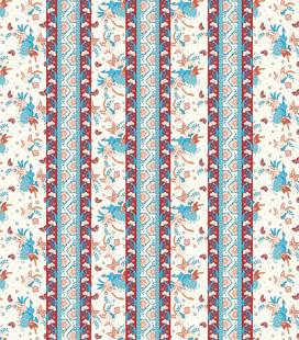 条纹花卉图案布料纹理