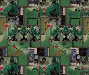 绿色迷彩图案纹理设计花