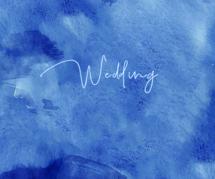 蓝色雾霾婚礼背景