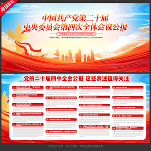 四中全会展板