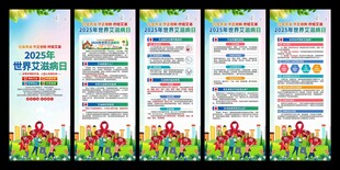 2025年世界艾滋病日易拉宝