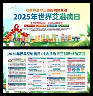 2025年世界艾滋病日展板