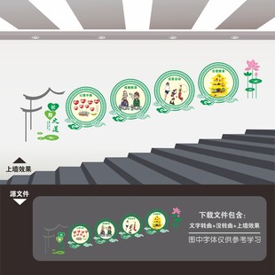 医院楼梯间楼道文化墙