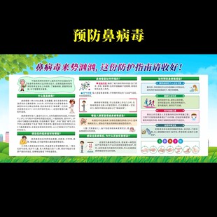 预防鼻病毒健康教育宣传栏