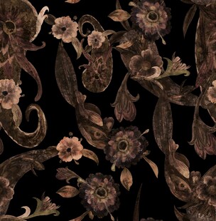 大牌复古花卉图案