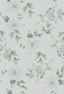 大牌淡绿色植物花纹图案
