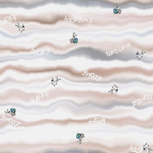 波浪纹理花卉图案背景