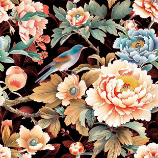 中式花鸟花卉精美图案