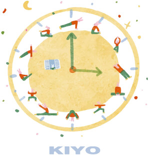 卡通风格时钟插画