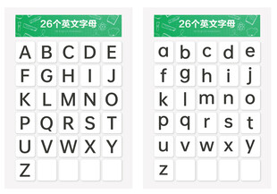 绿色字母标识牌展示