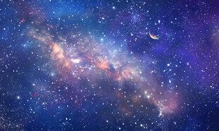 浩瀚银河星空背景