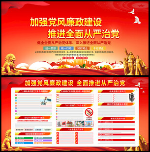 反腐倡廉展板