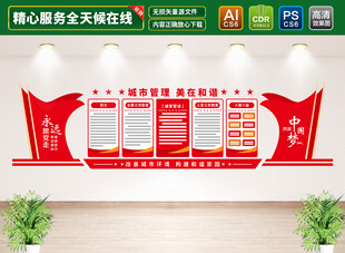 城市管理文化墙