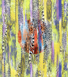 扫描橘色豹纹照片