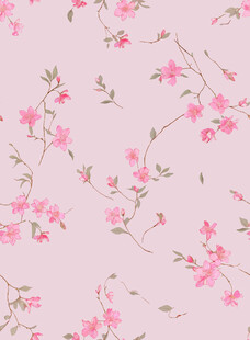 粉色花卉图案背景纹理
