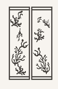 中式花鸟雕花装饰图案