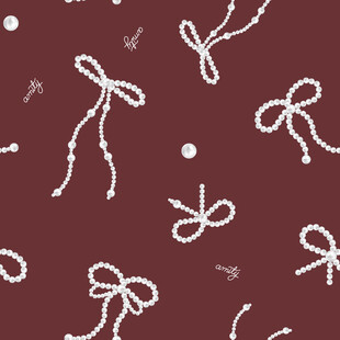 深红色背景蝴蝶结图案