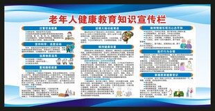 老年健康宣传周宣传栏