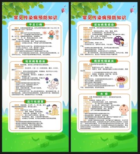 预防传染病知识展架