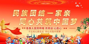 民族团结主题舞台表演场景