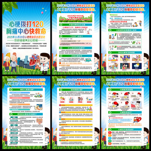 2025年中国心梗救治日海报
