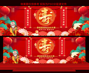 祝寿宴展板