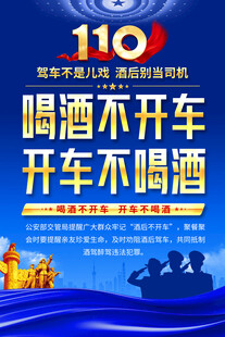 酒驾警示海报