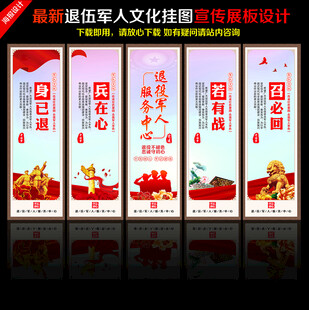 退伍军人展板