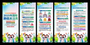 2025年国际肺癌关注月易拉宝