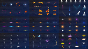 PPT光效素材可导PNG使用方