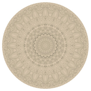 圆形复古传统花纹