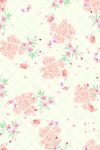 粉色花卉图案背景纹理
