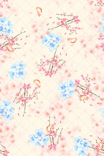 花卉图案背景 清新浪漫