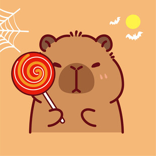 抱棒棒糖的可爱小熊