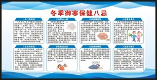 冬季养生健康知识宣传栏