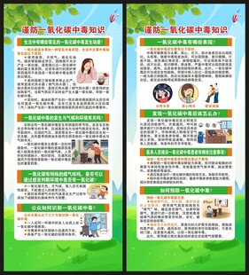 预防一氧化碳中毒展架