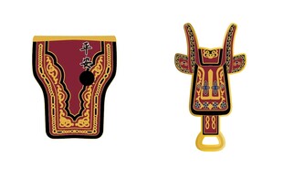 冰箱贴衣服花纹矢量图