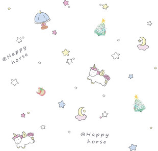 可爱卡通图案背景