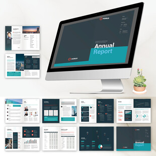 现代时尚的作品集杂志版面id模