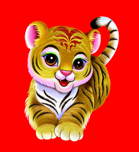 卡通可爱虎