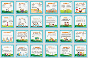 幼儿园中小学生好习惯展板