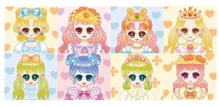 公主  换装  半身人物  