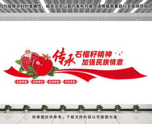 石榴籽精神文化墙