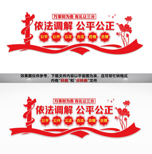 依法调解文化墙