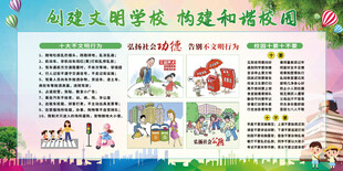 创建文明校园宣传栏