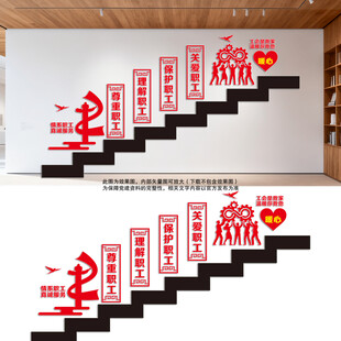 工会楼梯文化墙