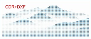 水墨远山意境图镂空板